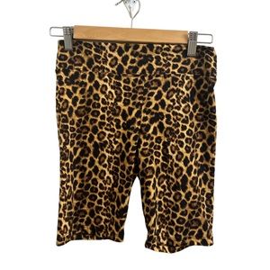 Cheetah high rise biker shorts
